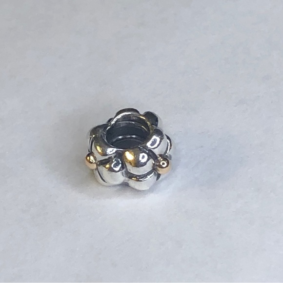Retired Pandora 14k Tipped Flower Charm - Picture 5 of 9
